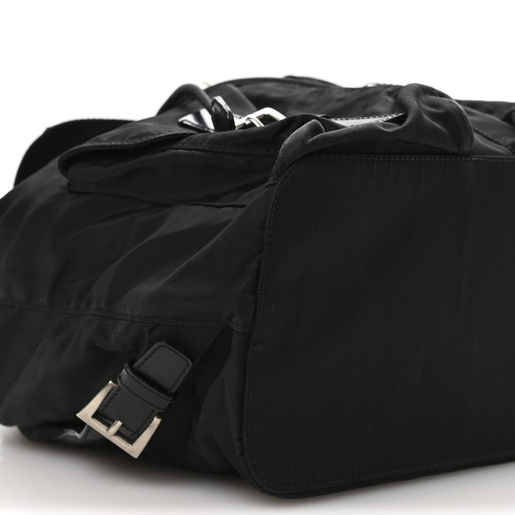 Prada Tessuto Nylon Vela Small Backpack Black