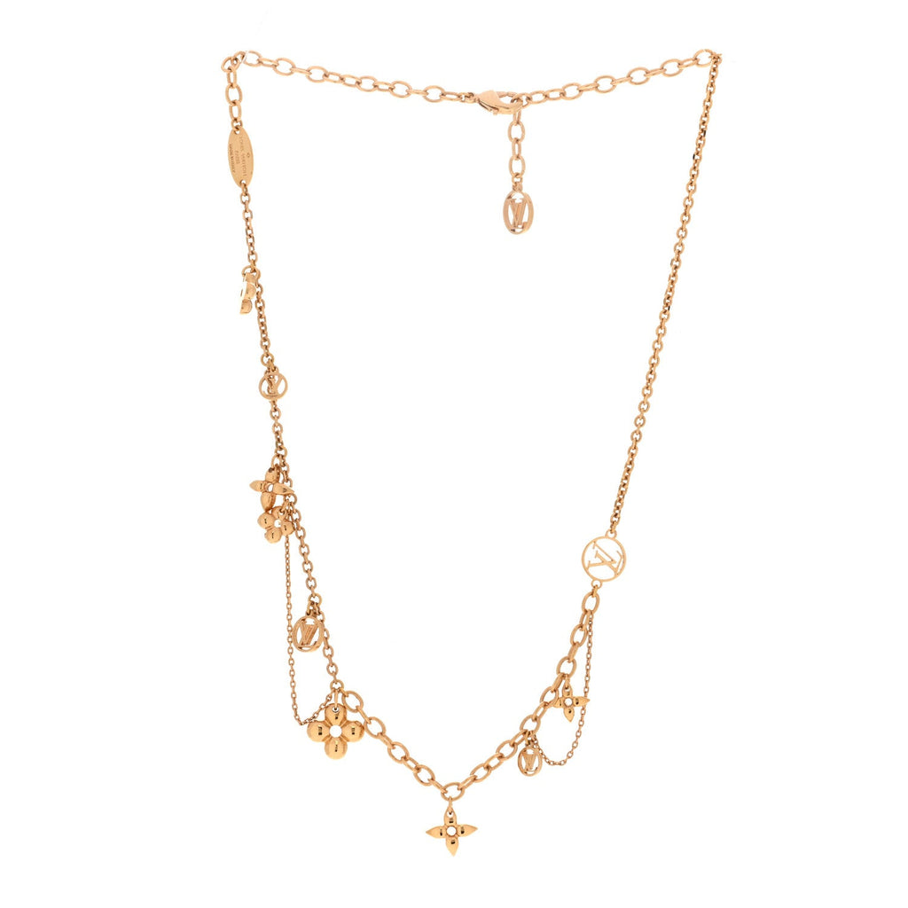 Louis Vuitton Metal Blooming Supple Necklace Gold