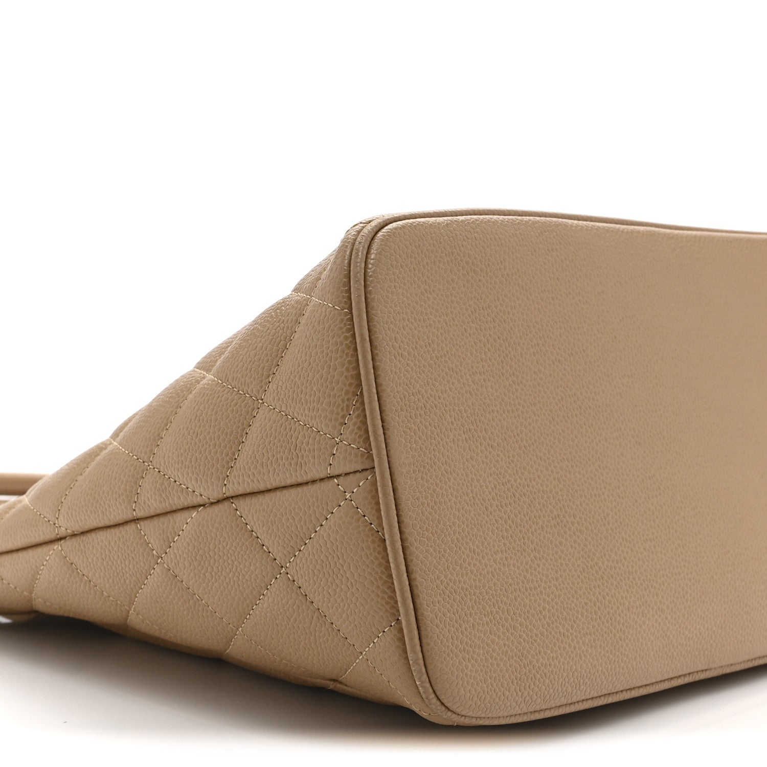 Chanel Caviar Quilted Medallion Tote Beige
