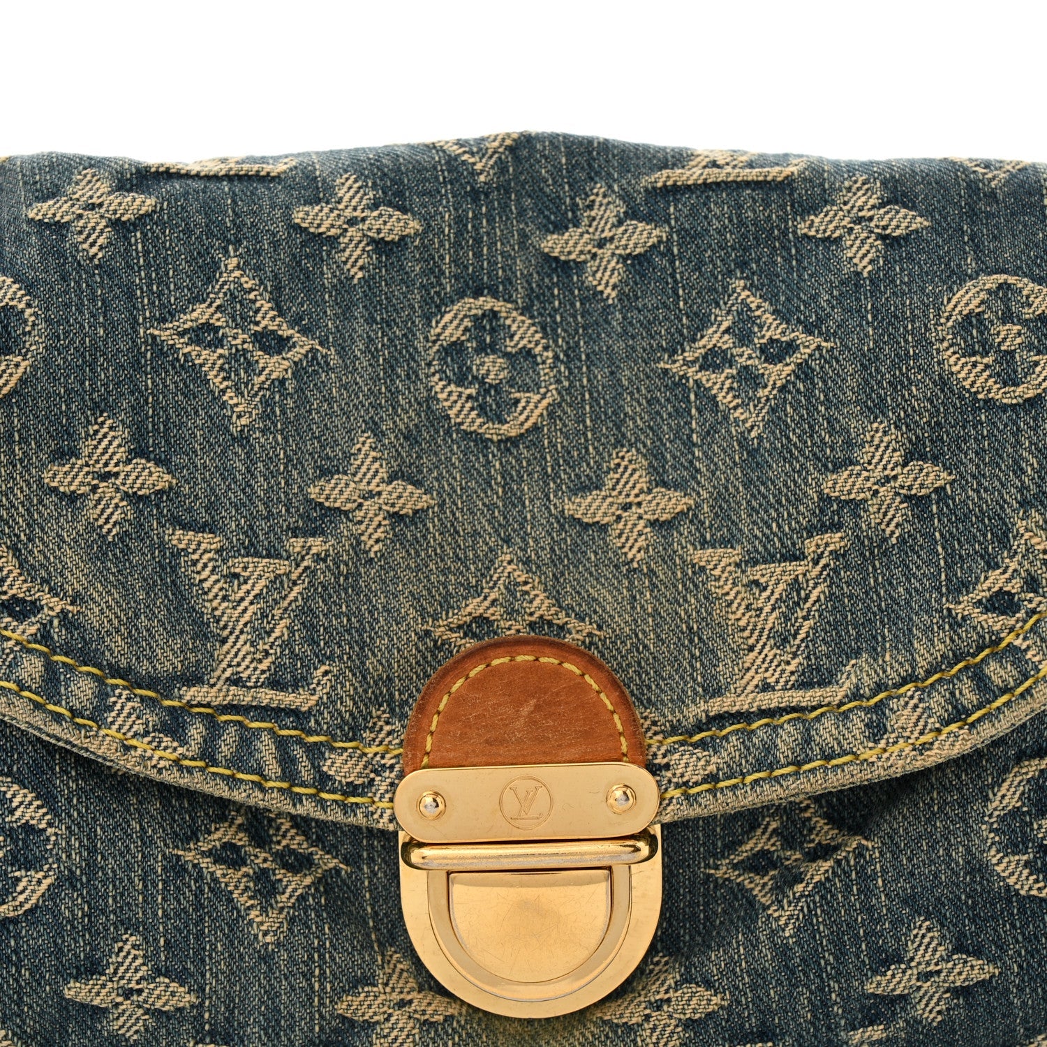Louis Vuitton Monogram Denim Mini Pleaty Blue