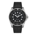 Gucci Stainless Steel Rubber 45mm Dive Quartz Watch Black