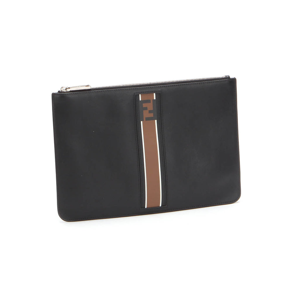 Fendi Leather Clutch Bag - '10s