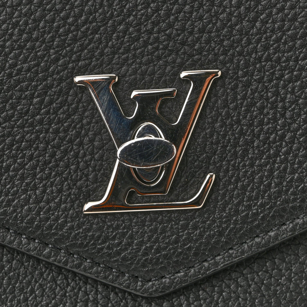 Louis Vuitton Soft Calfskin My Lockme Chain Pochette Black