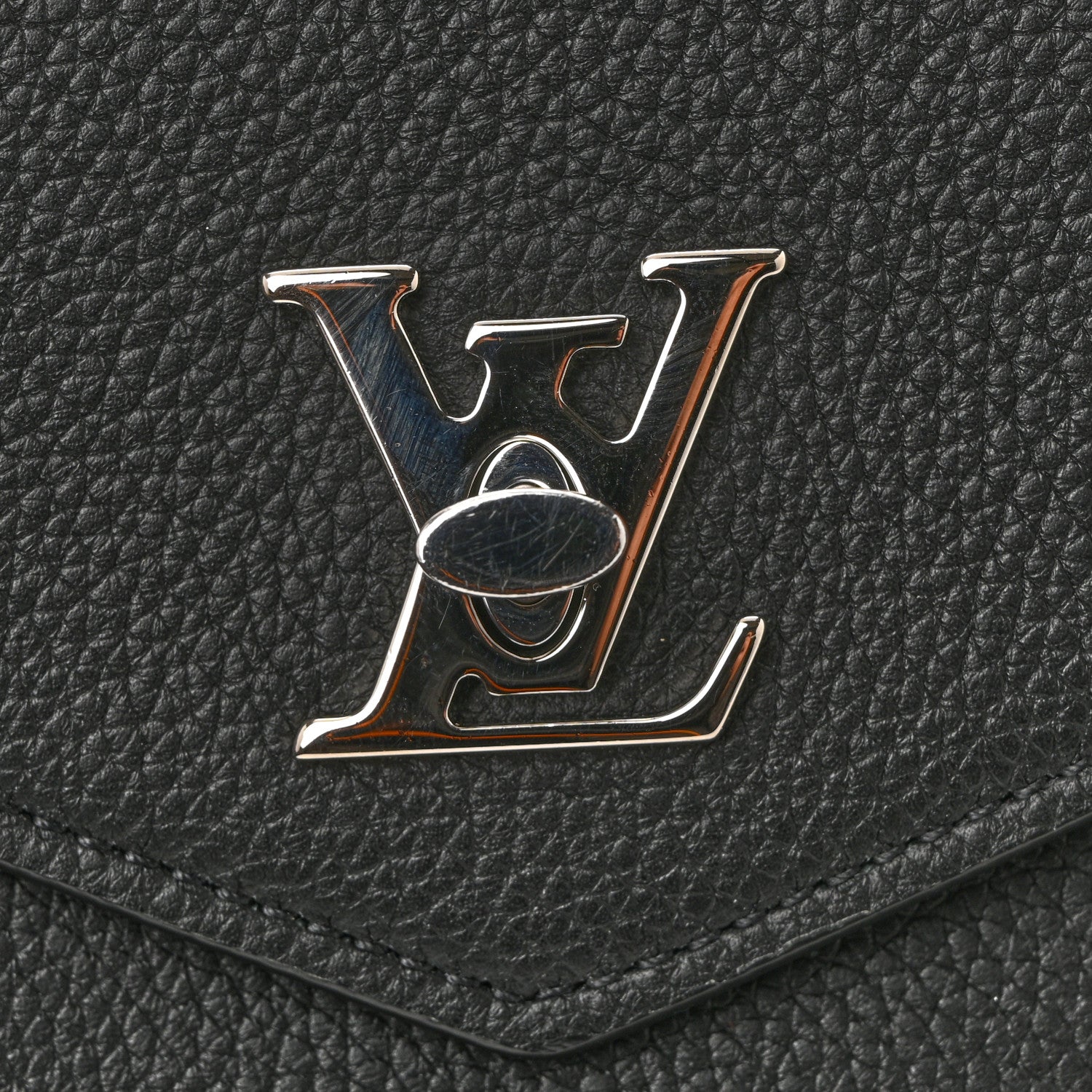 Louis Vuitton Soft Calfskin My Lockme Chain Pochette Black