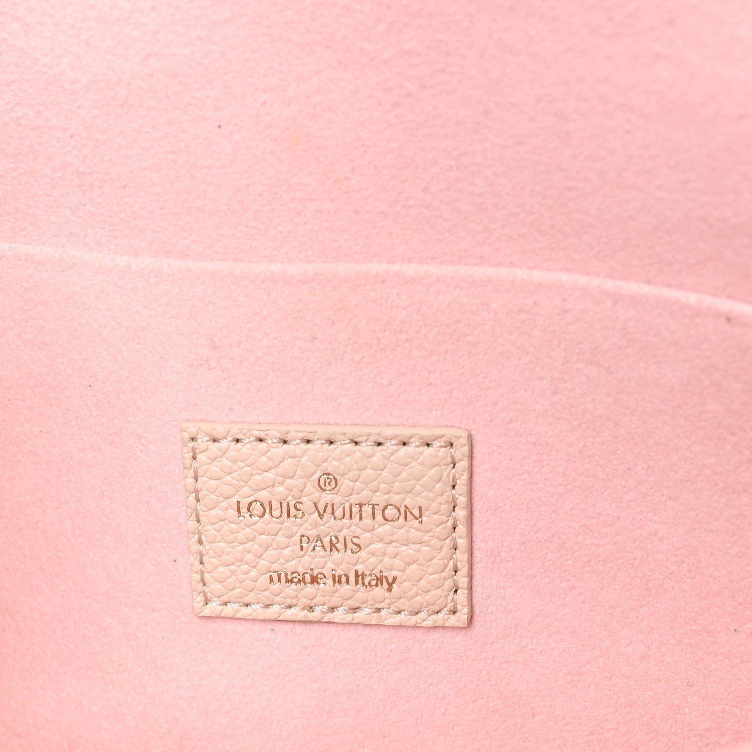 Louis Vuitton Empreinte Spring in the City Felicie Pochette Chain Wallet Pink Beige Yellow