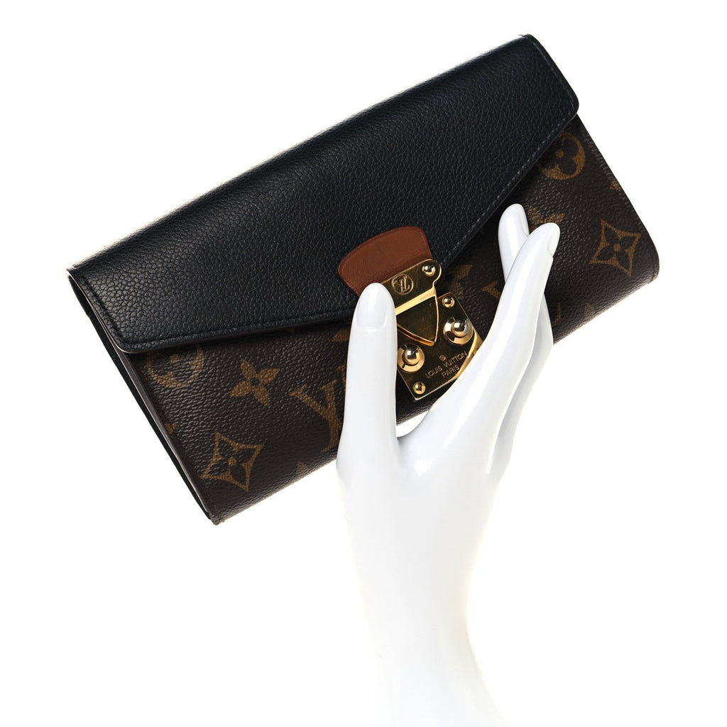 Louis Vuitton Monogram Pallas Wallet Black