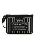 Louis Vuitton Calfskin Neverfull Inside Out MM Pochette Black
