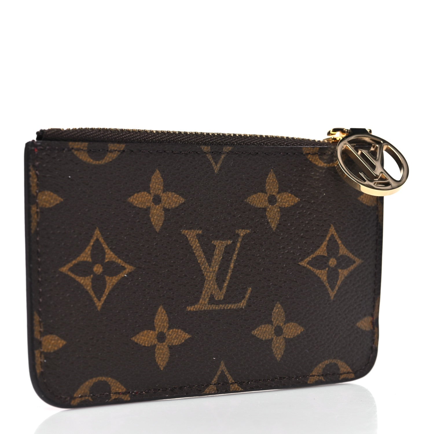 Louis Vuitton Monogram Zipped Romy Card Holder Red