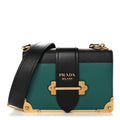 Prada City Calf Saffiano Cahier Bag Biliardo Black
