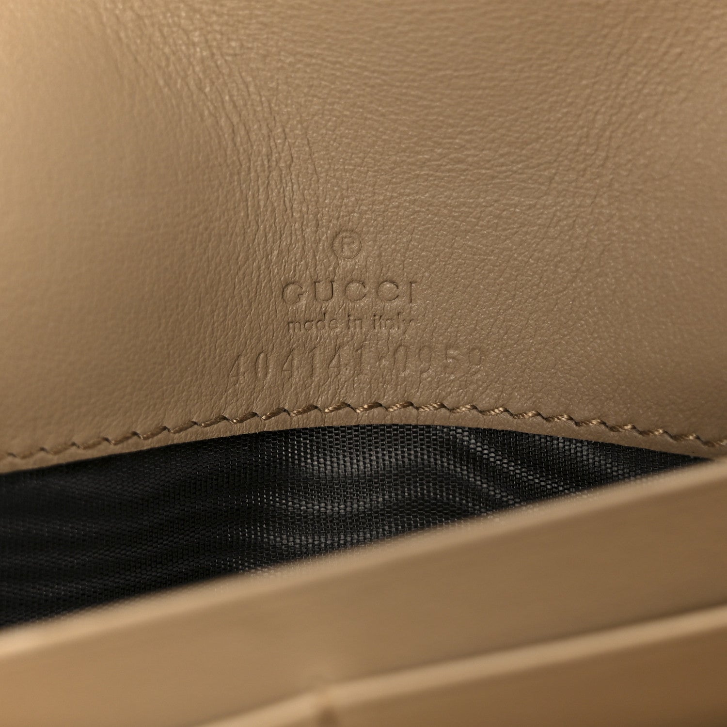 Gucci GG Supreme Monogram Dionysus Chain Clutch Wallet Beige Taupe