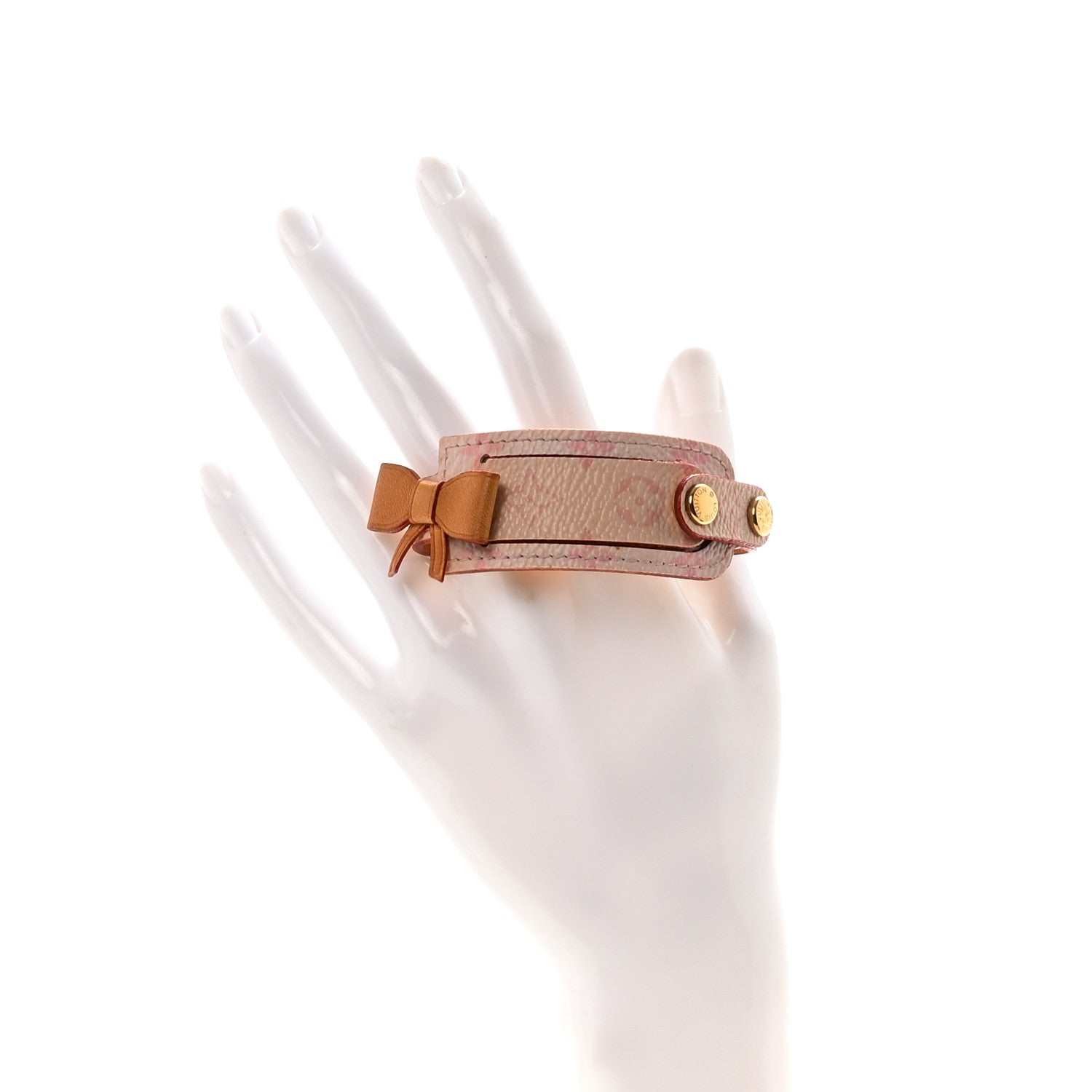 Louis Vuitton Monogram Cherry Blossom Address Wish Bracelet Pink