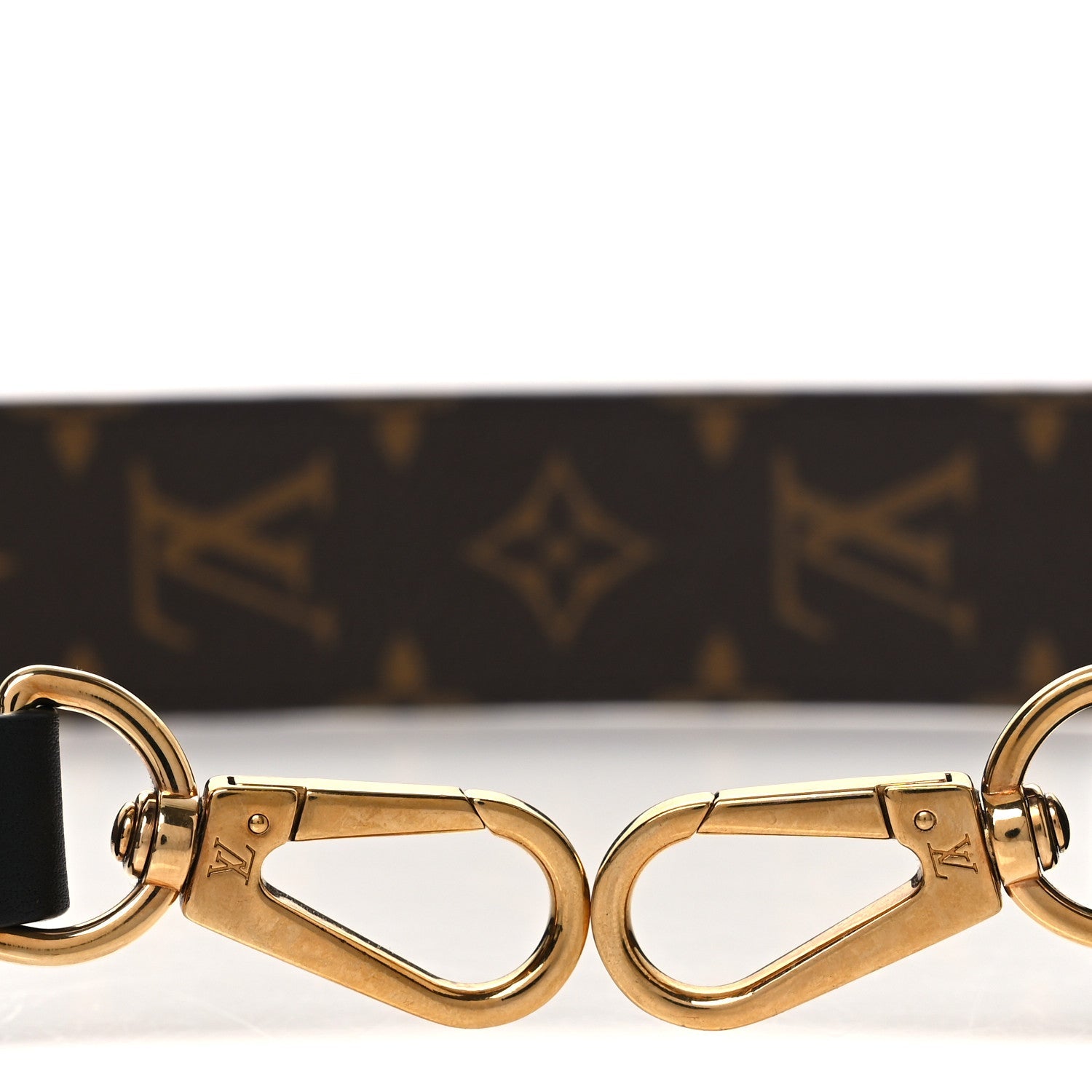 Louis Vuitton Monogram Letter Bandouliere Shoulder Strap Black