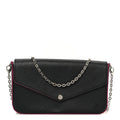 Louis Vuitton Epi Pochette Felicie Black Hot Pink