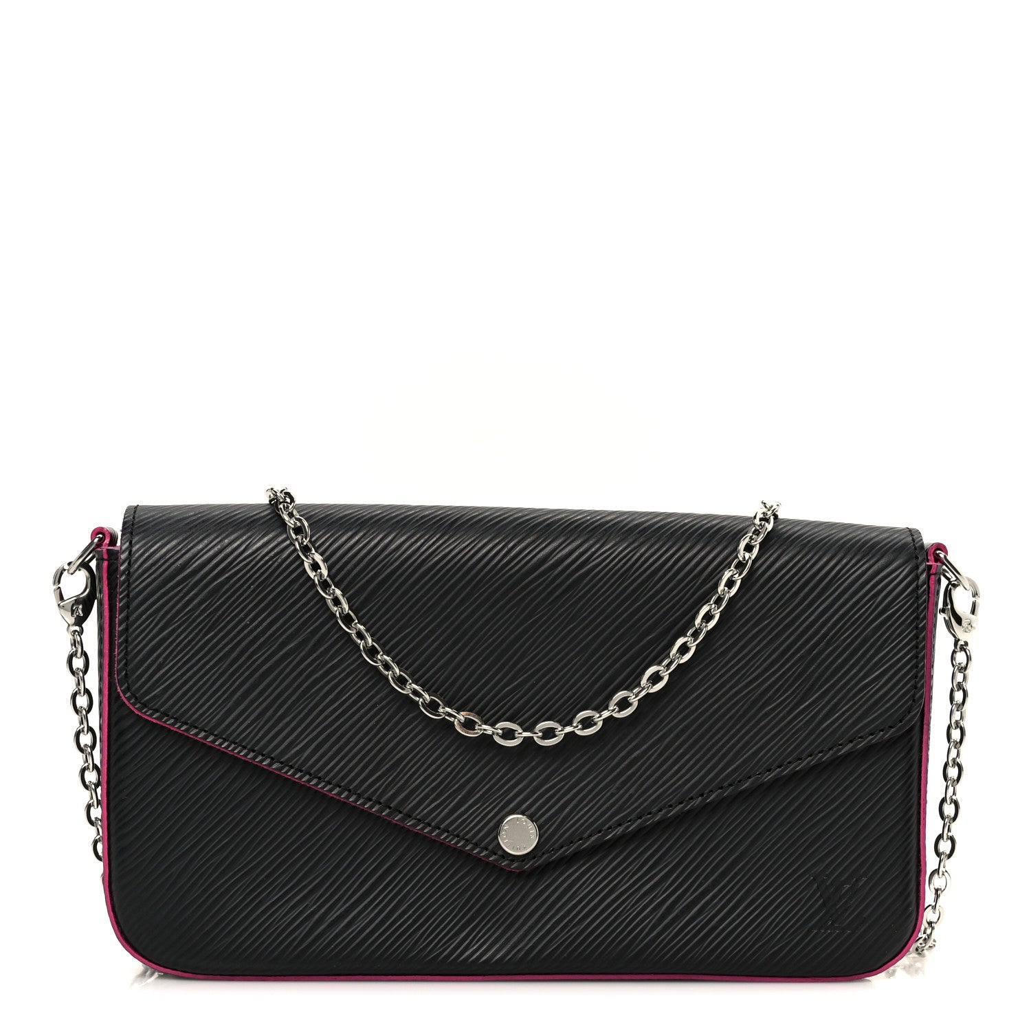 Louis Vuitton Epi Pochette Felicie Black Hot Pink