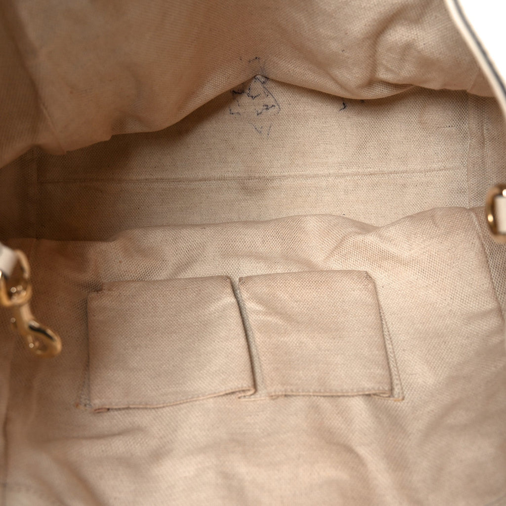 Gucci Pebbled Calfskin Medium Soho Shoulder Bag Off White