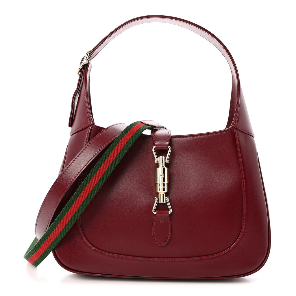 Gucci Ancora Calfskin Web Medium Jackie 1961 Hobo Rosso