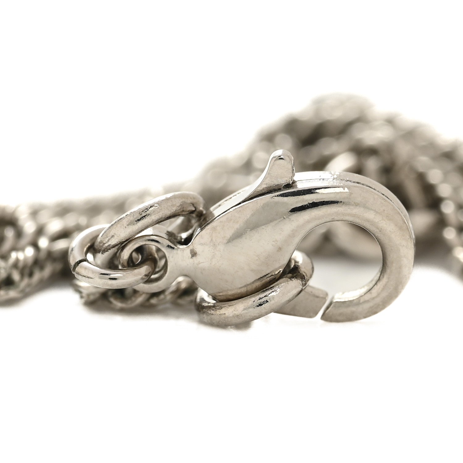 Crystal Timeless CC Necklace Silver
