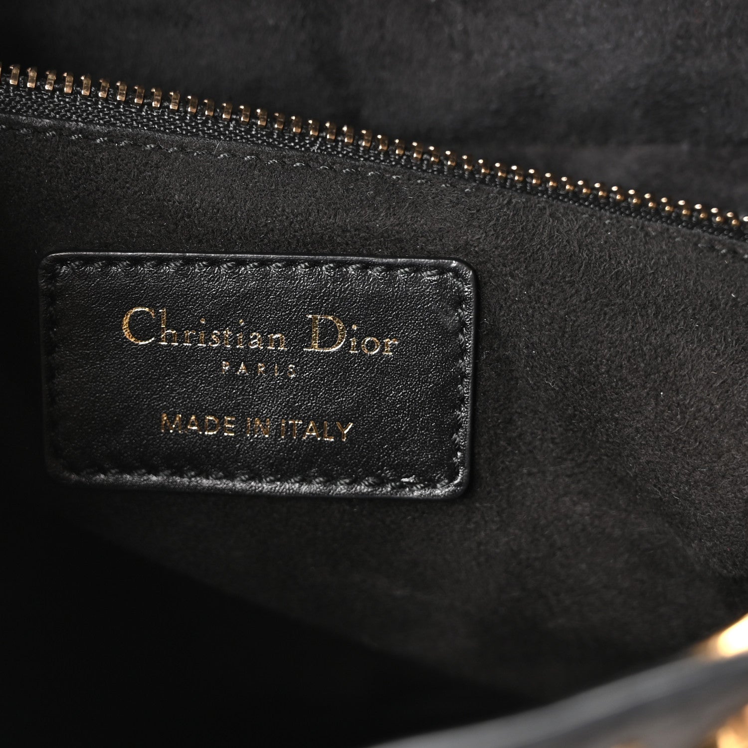 Christian Dior Calfskin Cannage Studded Medium Supple Lady Dior Black