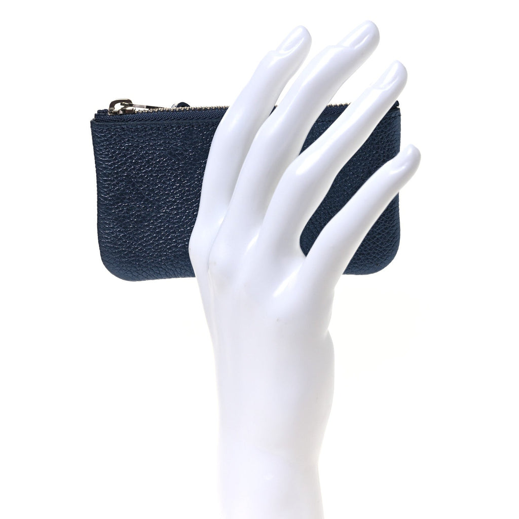 Louis Vuitton Metallic Empreinte Monogram Giant Key Pouch Navy Nacre