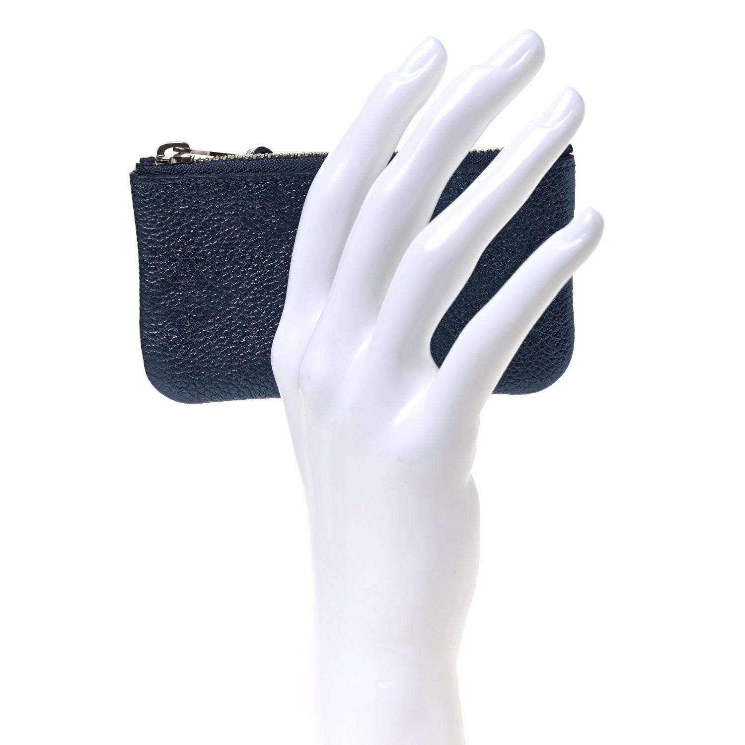 Louis Vuitton Metallic Empreinte Monogram Giant Key Pouch Navy Nacre