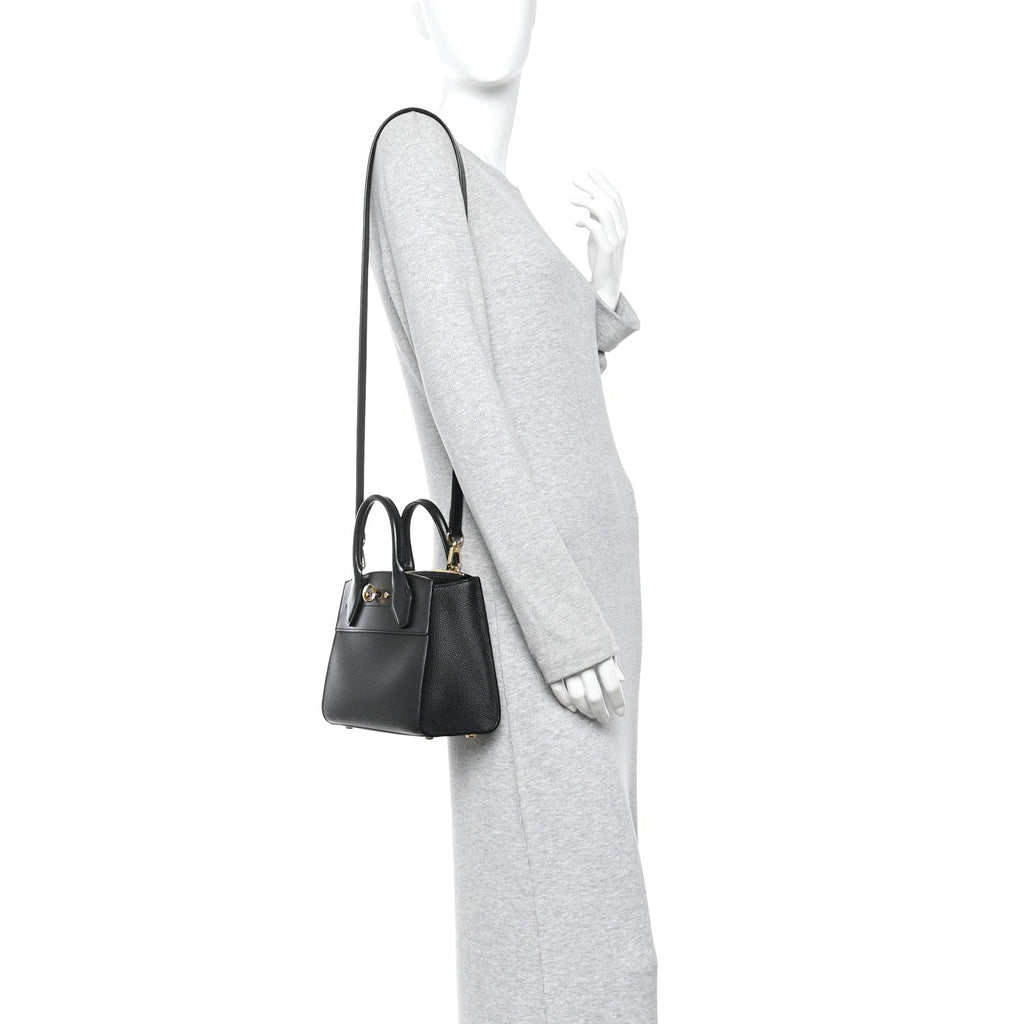 Louis Vuitton Calfskin City Steamer Mini Black