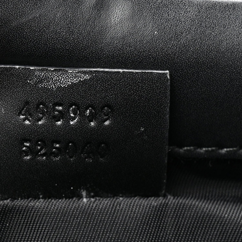 Gucci GG Supreme Monogram Web Messenger Diaper Bag Black Grey