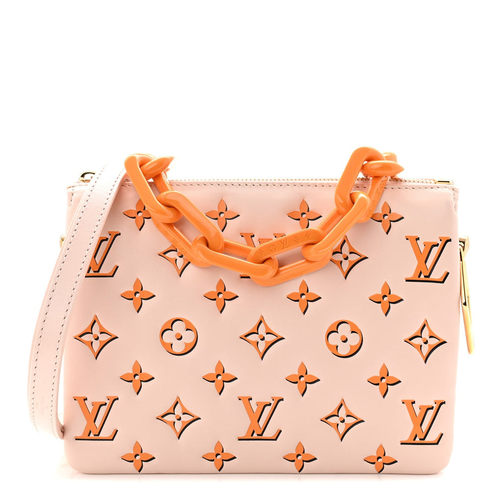 Louis Vuitton LV x SY Lambskin Monogram Coussin BB Pearl
