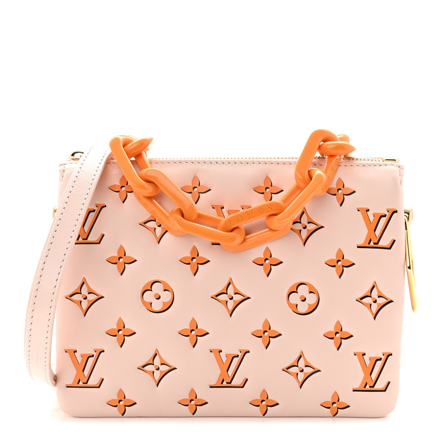 Louis Vuitton LV x SY Lambskin Monogram Coussin BB Pearl