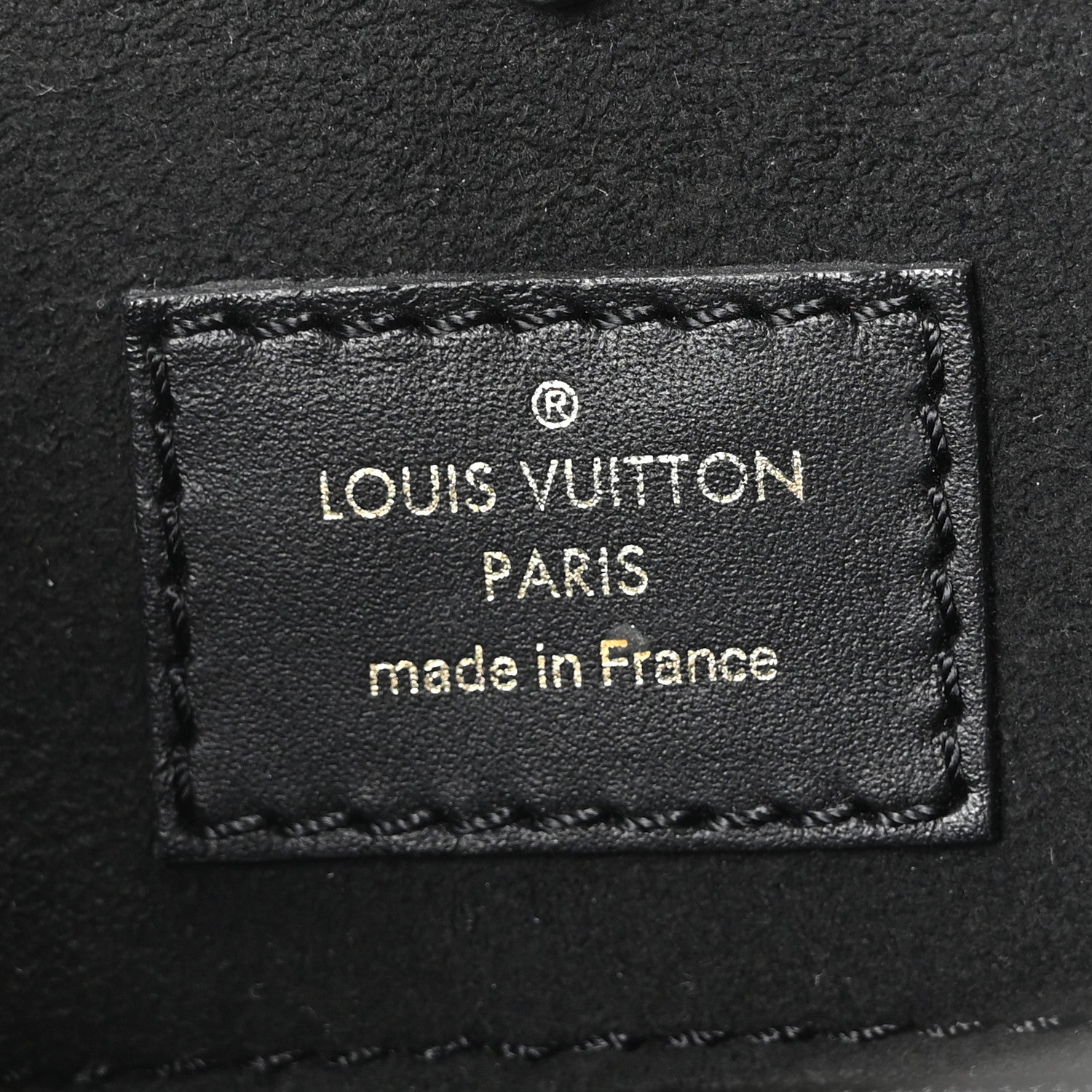 Louis Vuitton Calfskin Monogram Fold Tote Black Khaki Cream