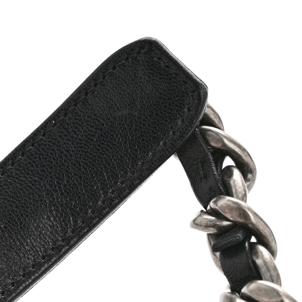 Chanel Goatskin Quilted Medium Chanel 19 Flap Black