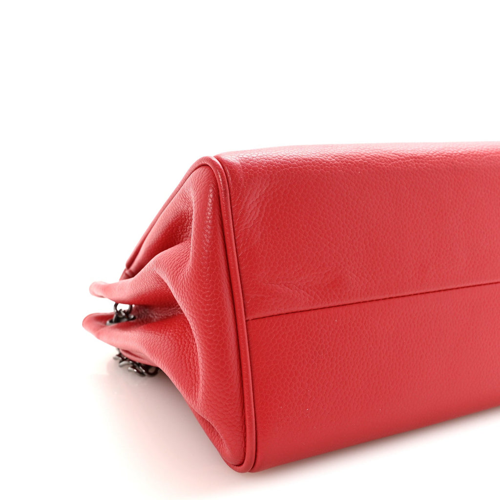 Chanel Caviar Small Accordion Flap Red