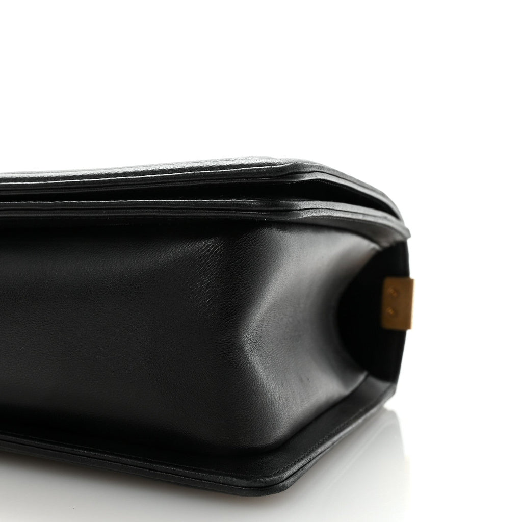 Chanel Lambskin Quilted New Medium Boy Flap Black