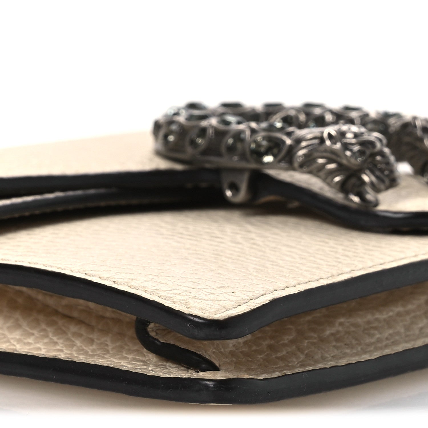 Gucci Dollar Calfskin Crystal Super Mini Dionysus Shoulder Bag Mystic White Black Diamond