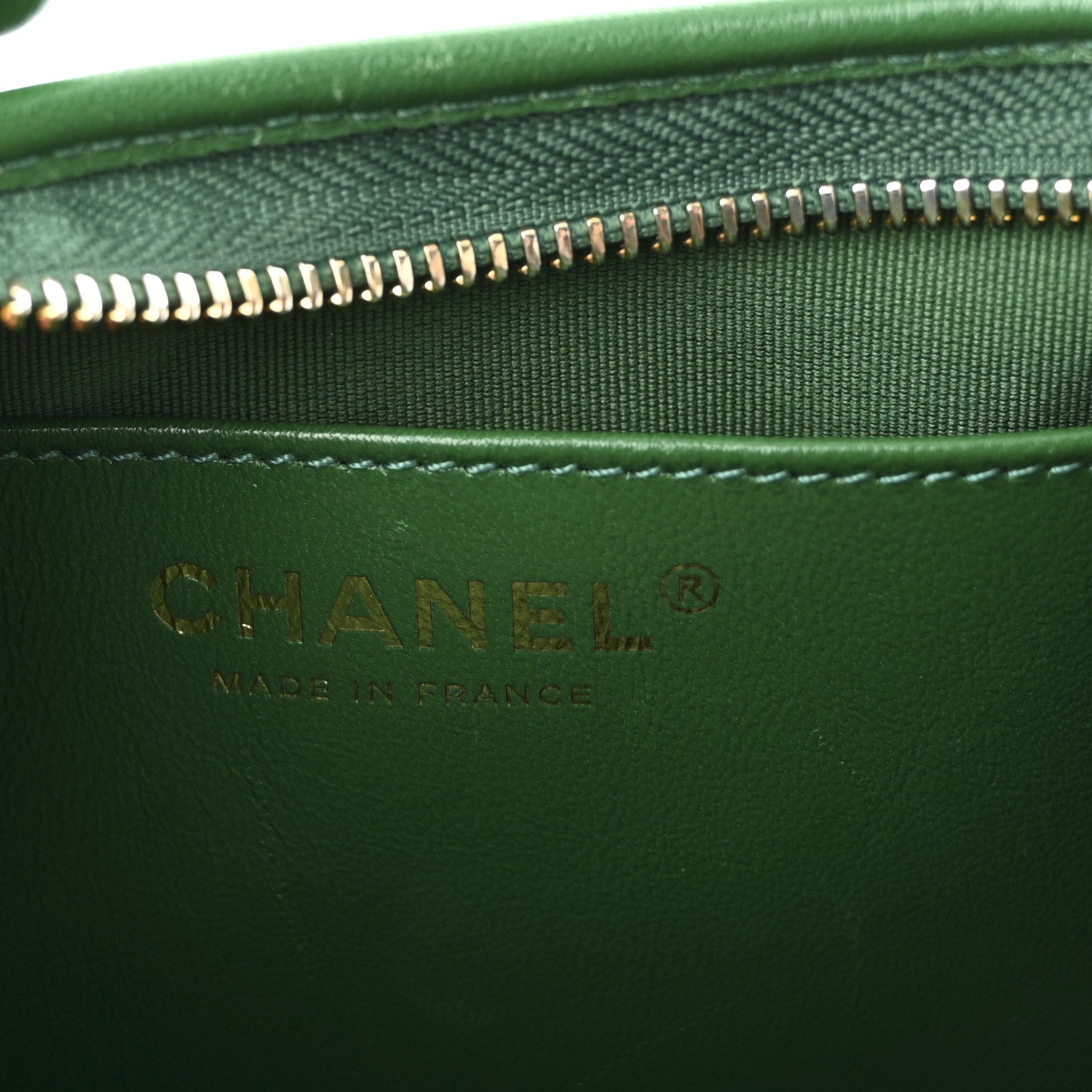Chanel Shiny Crumpled Lambskin Quilted Small CC Funky Town Hobo Green