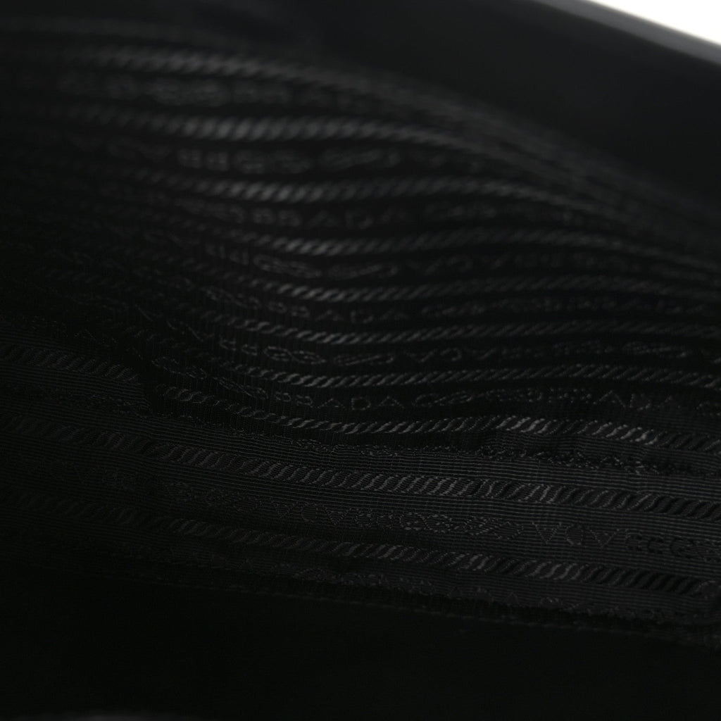 Prada Spazzolato Cleo Adjustable Strap Shoulder Bag  Black