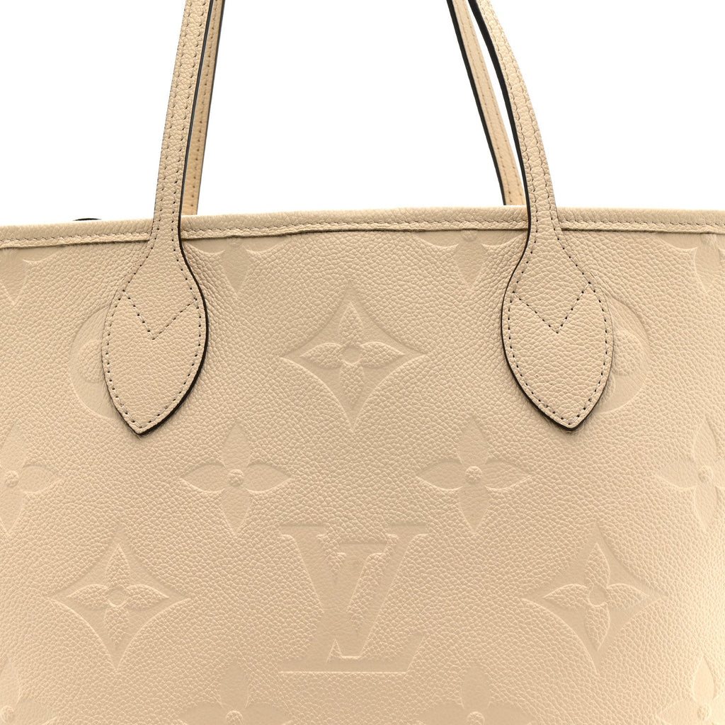 Louis Vuitton Empreinte Monogram Giant Neverfull MM Cream