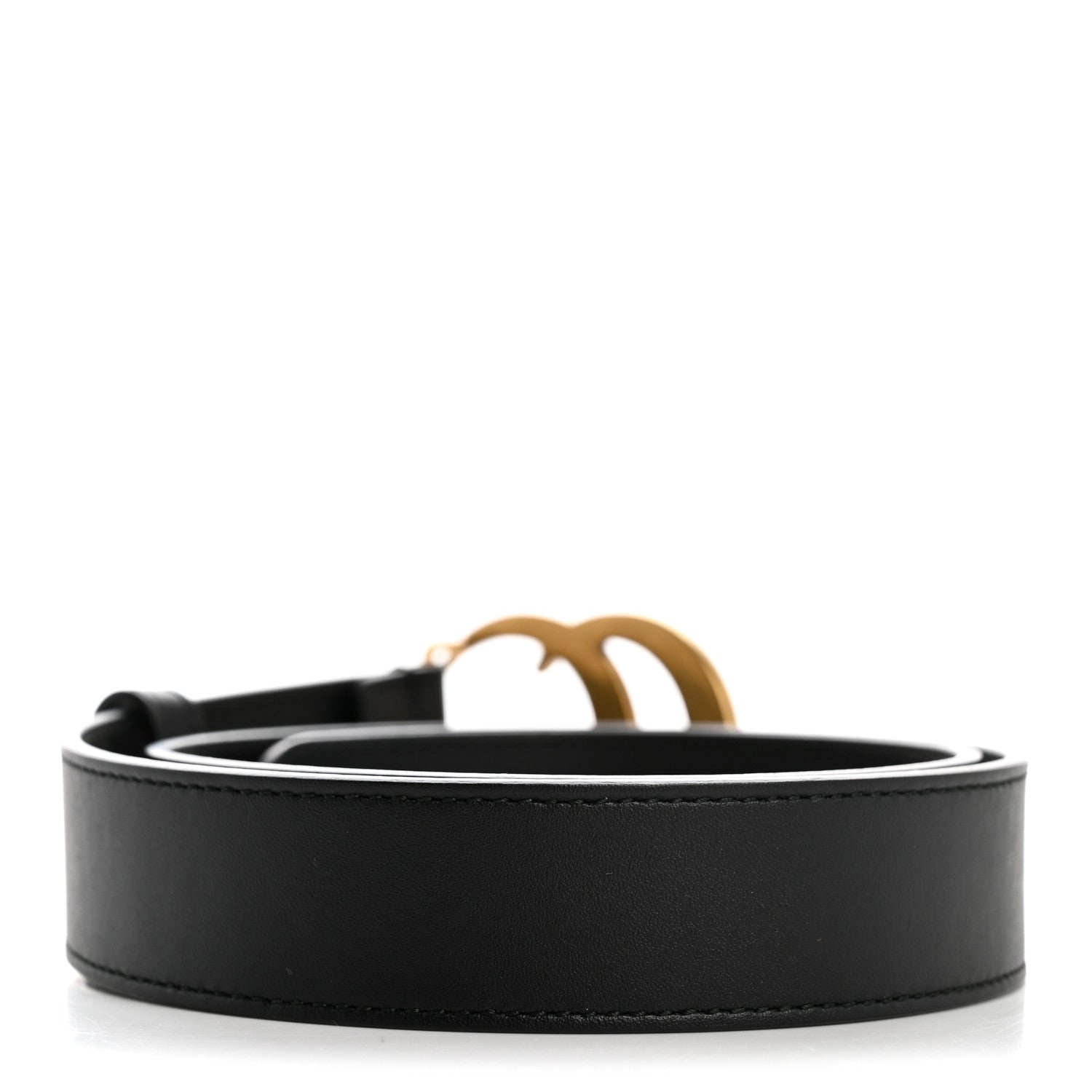 Gucci Calfskin Double G 30mm 70 28 Belt Black