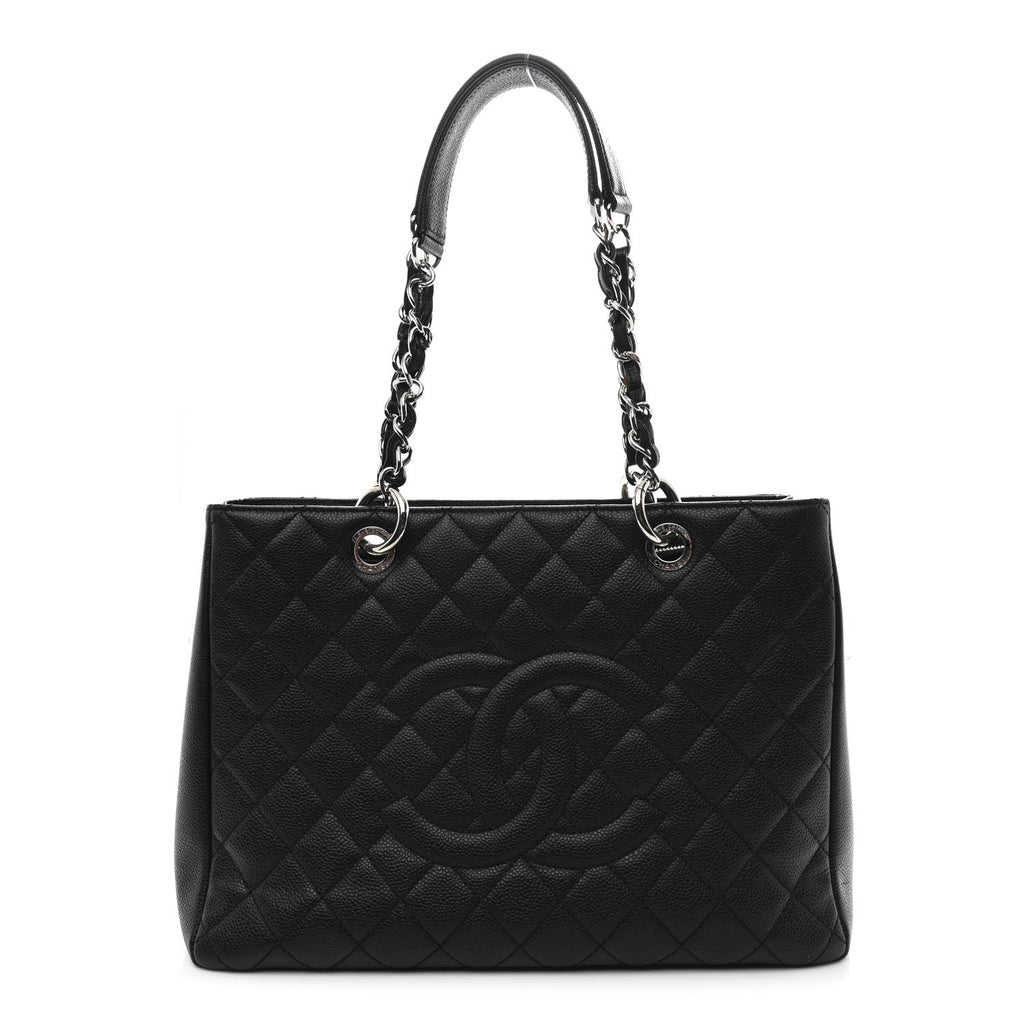 Chanel Caviar Quilted Grand Shopping Tote GST Black