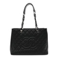 Chanel Caviar Quilted Grand Shopping Tote GST Black