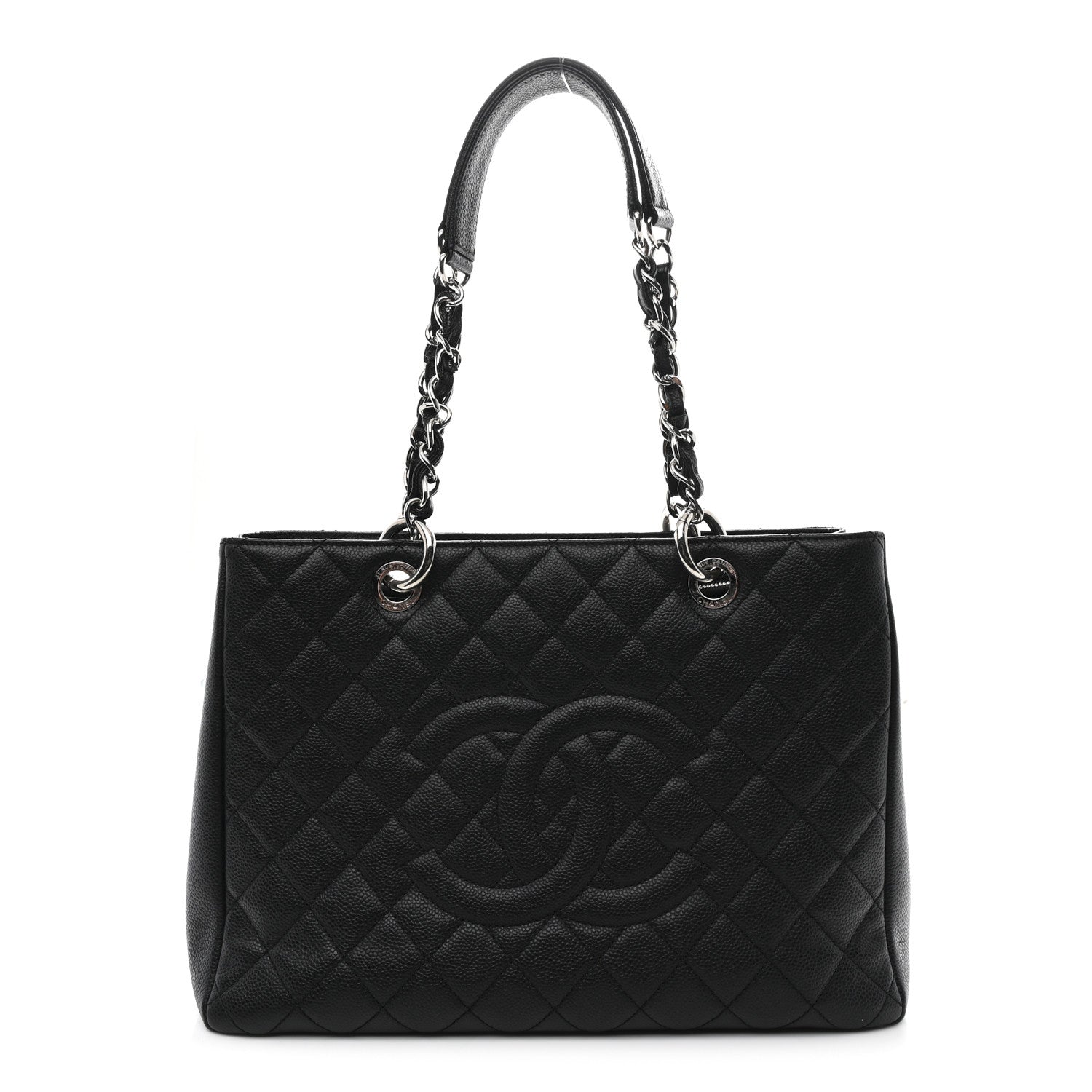 Chanel Caviar Quilted Grand Shopping Tote GST Black