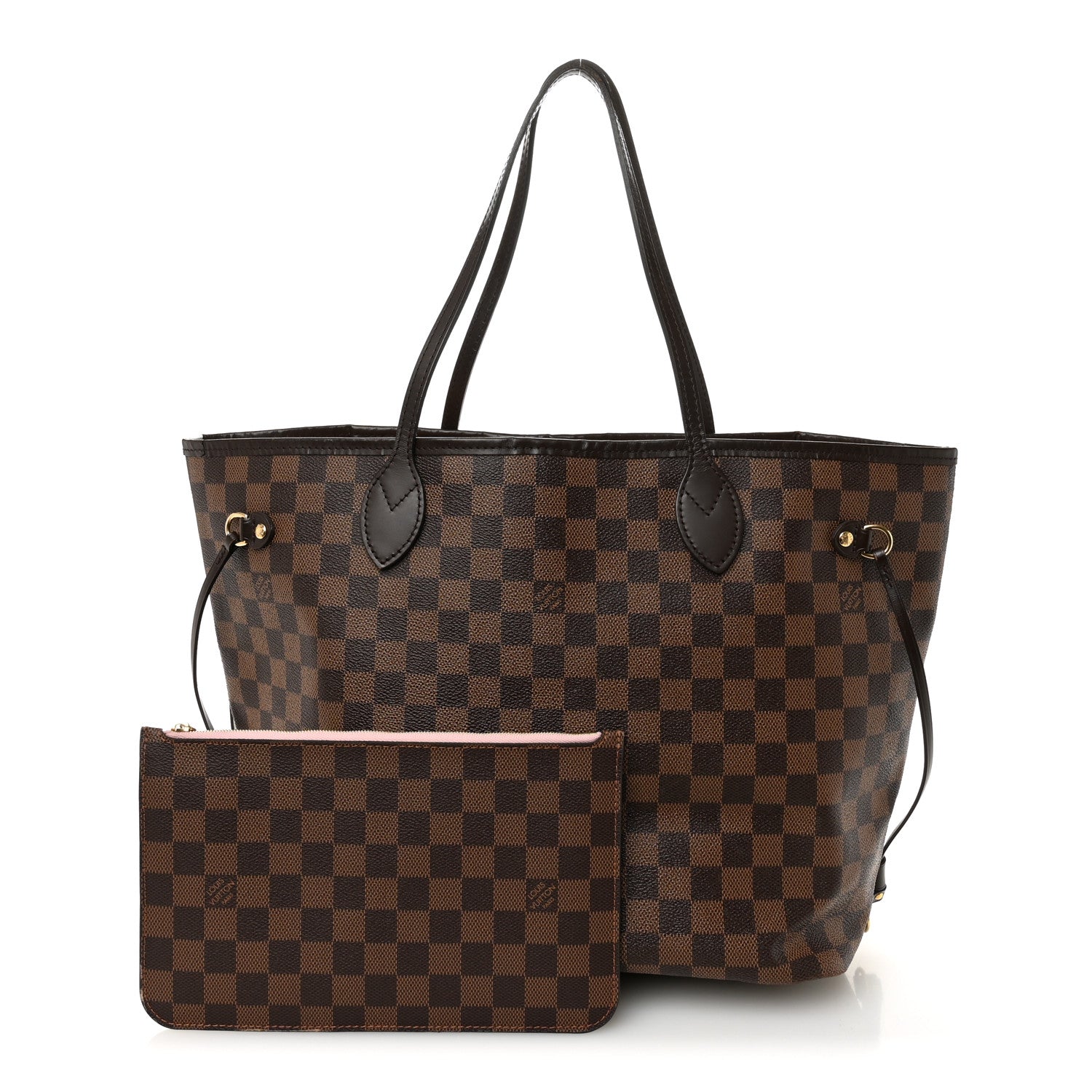 Louis Vuitton Damier Ebene Neo Neverfull MM Rose Ballerine