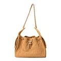 Chanel Suede Quilted Small Chanel 25 Handbag Beige
