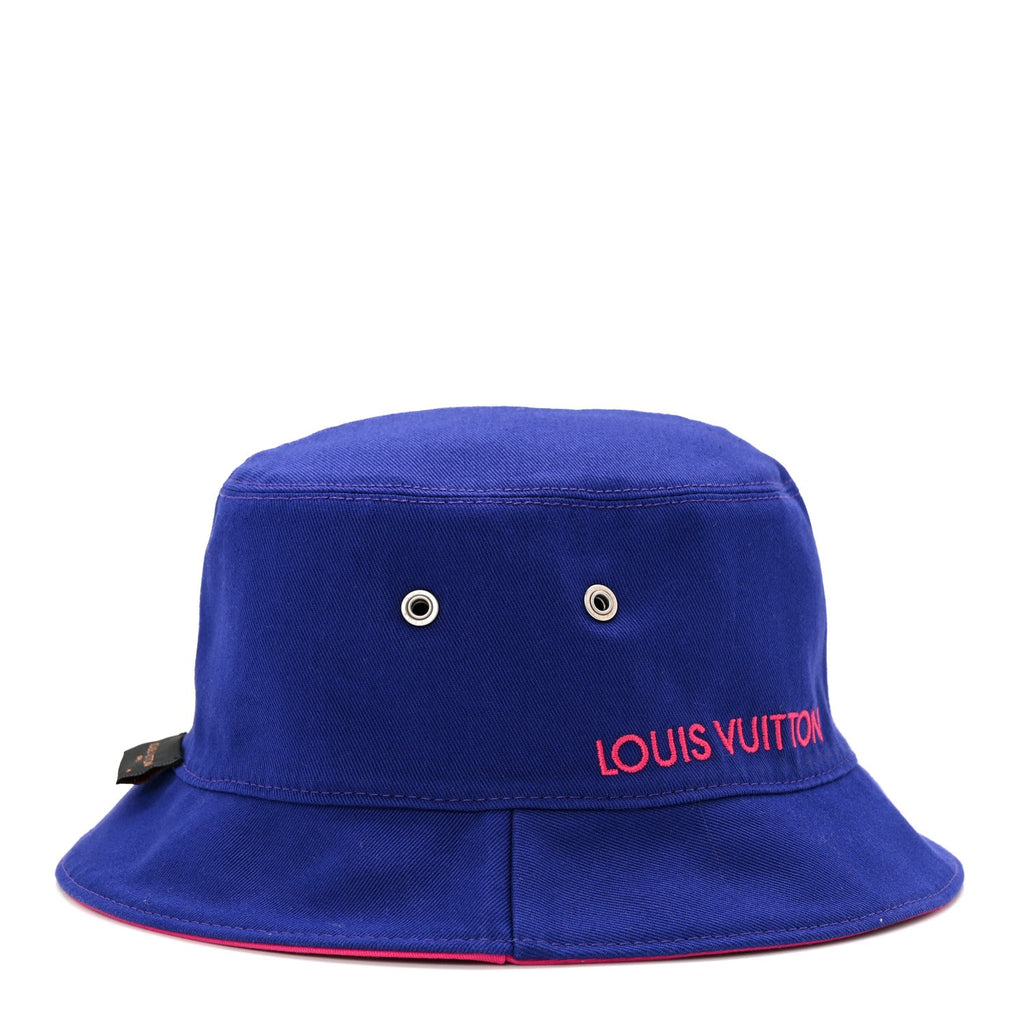 Louis Vuitton Monogram Illusion Reversible Bucket Hat M Pink Purple