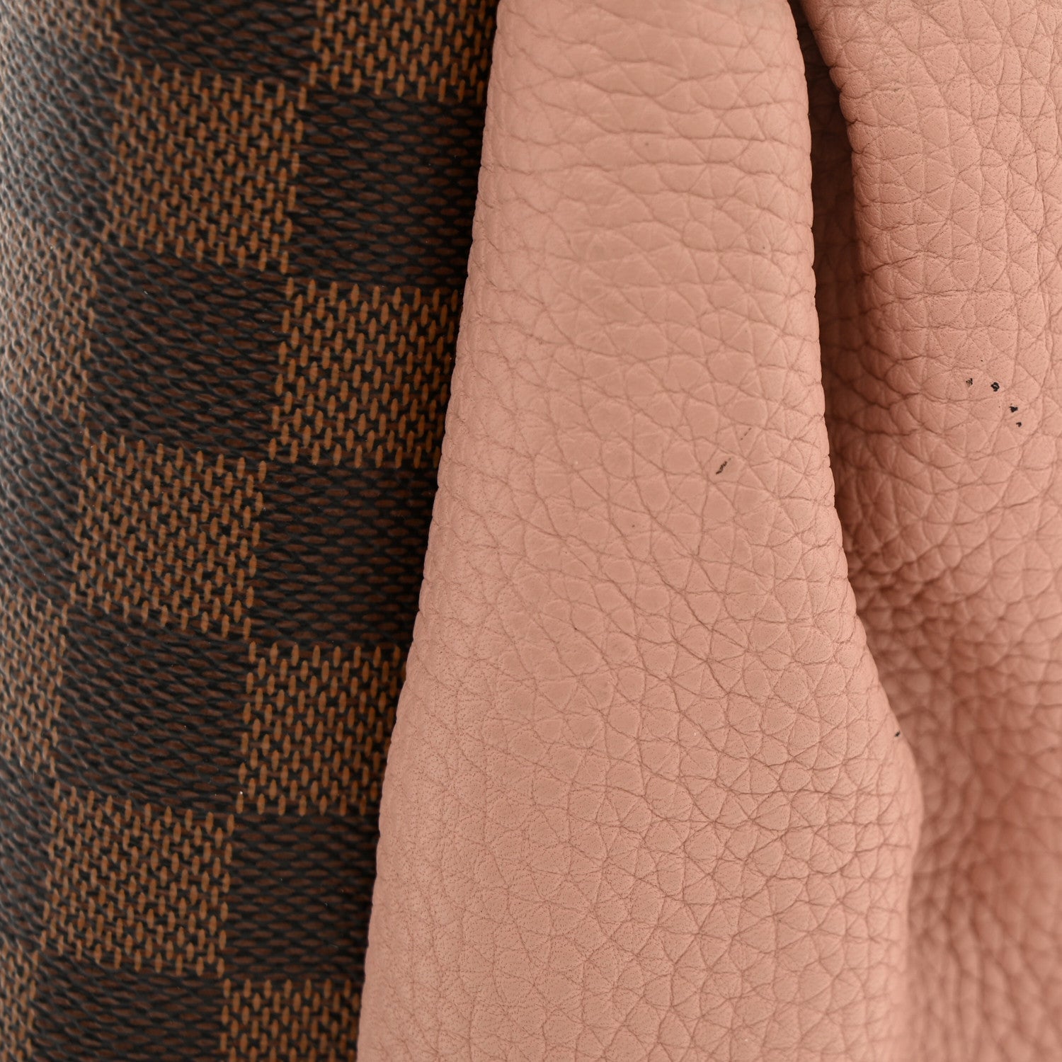 Louis Vuitton Damier Ebene Cuir Taurillon Brittany Magnolia