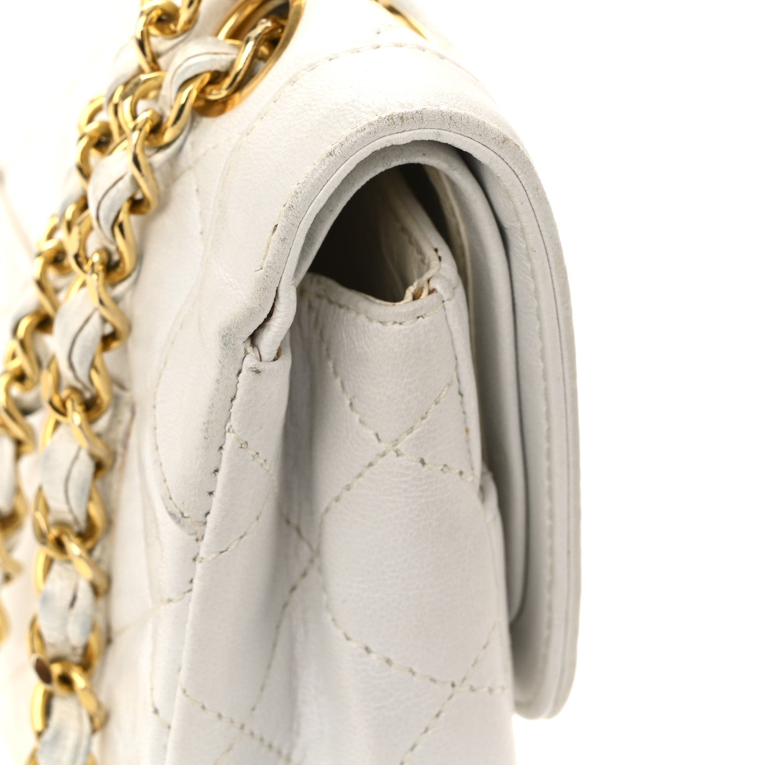 Chanel Lambskin Quilted Small Flap White