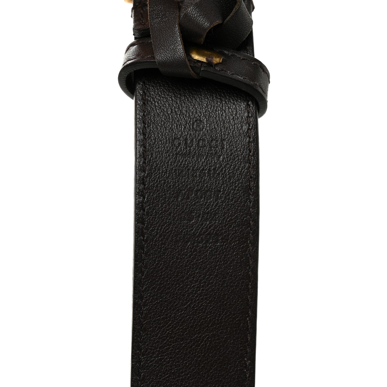 Gucci Moon Calfskin Double G 30mm Belt 85 34 Dark Cocoa