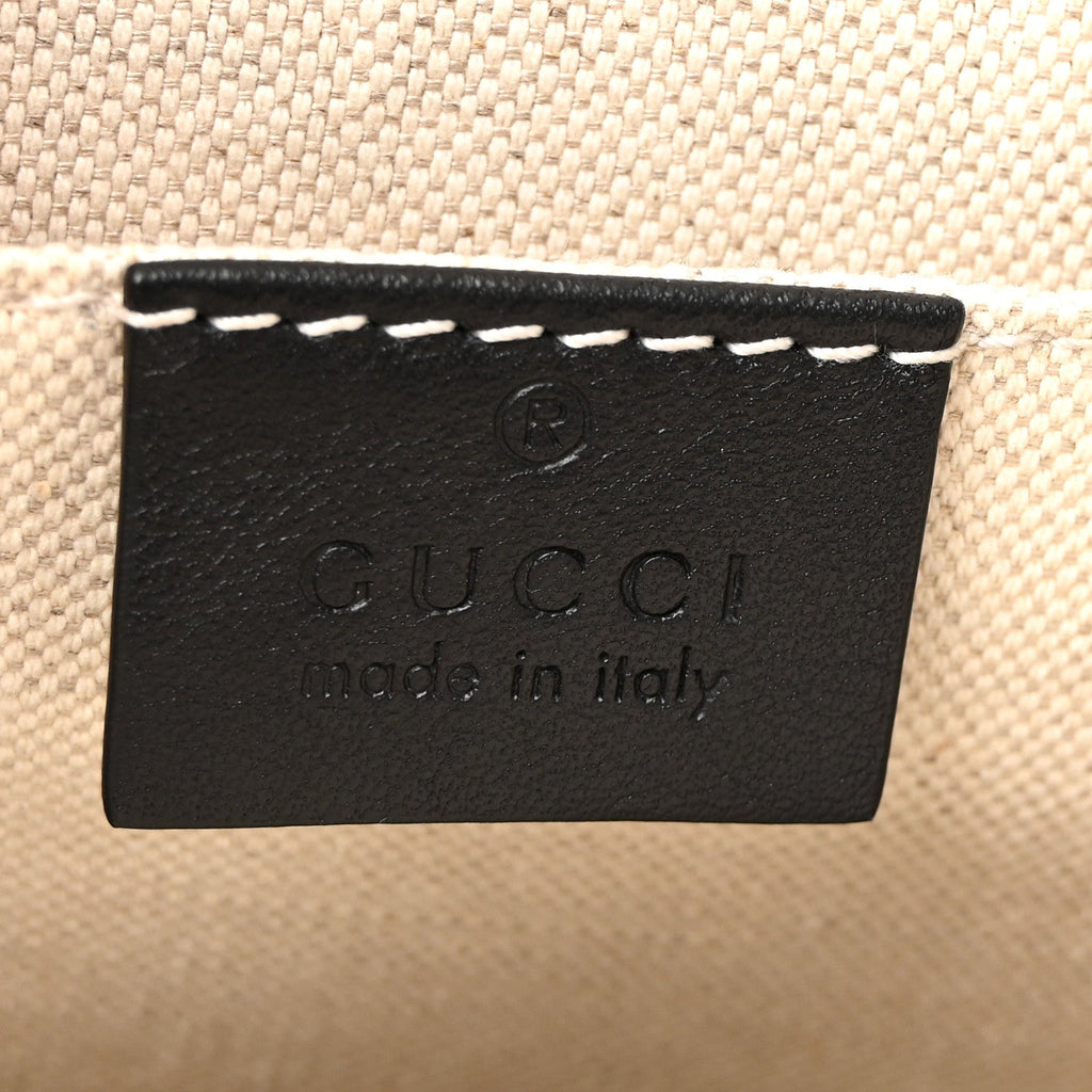 Gucci Moon Calfskin Web Large Dionysus Bamboo Top Handle Bag Black