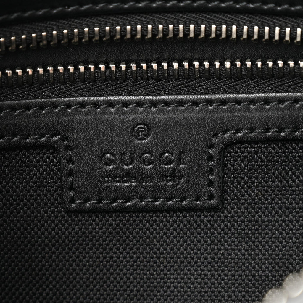 Gucci Soft GG Supreme Monogram Web Belt Bag Black Grey