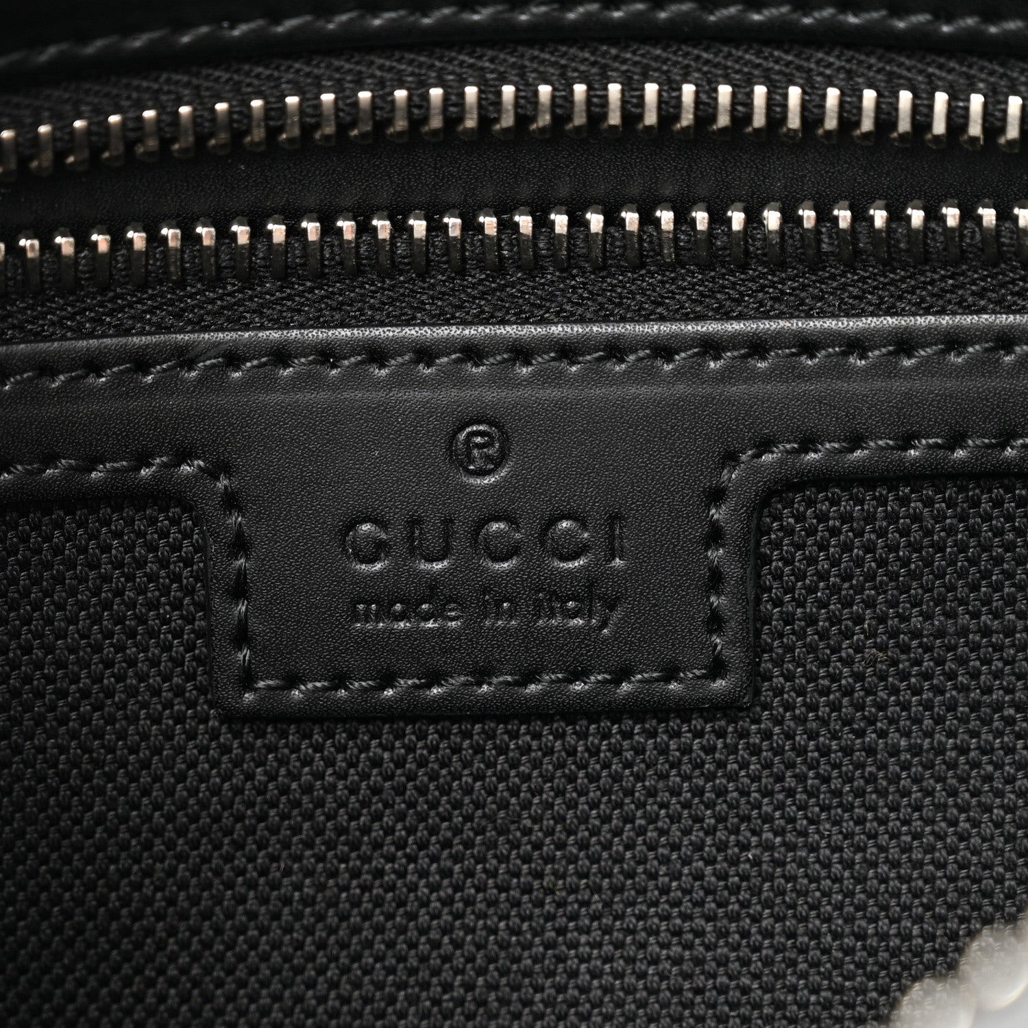 Gucci Soft GG Supreme Monogram Web Belt Bag Black Grey
