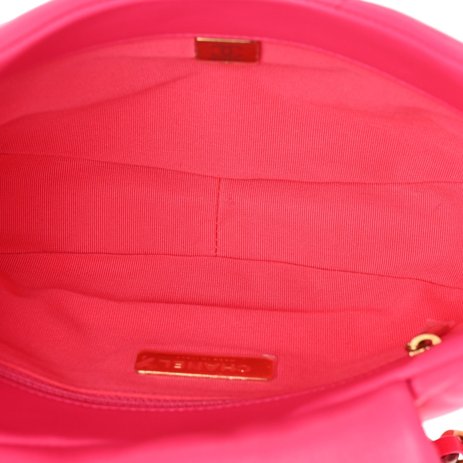 Chanel Lambskin Quilted Chanel 19 Hobo Pink